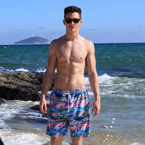 Short de plage - maillot bain homme Ref 2556845
