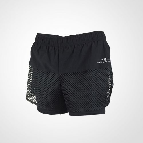 Short sport femme SPORTBACK short en maille creux - Ref 554199