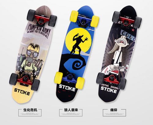 Skateboard pour homme femme enfant STOKE - Ref 2593249