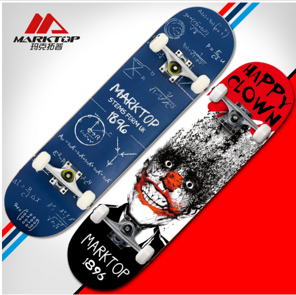 Skateboard pour homme femme enfant MARKTOP - Ref 2597234