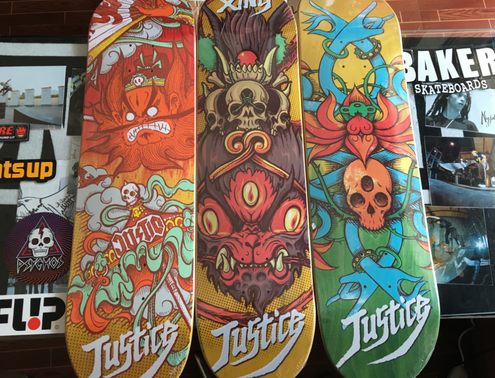 Skateboard pour homme femme enfant JUSTICE - Ref 2603865