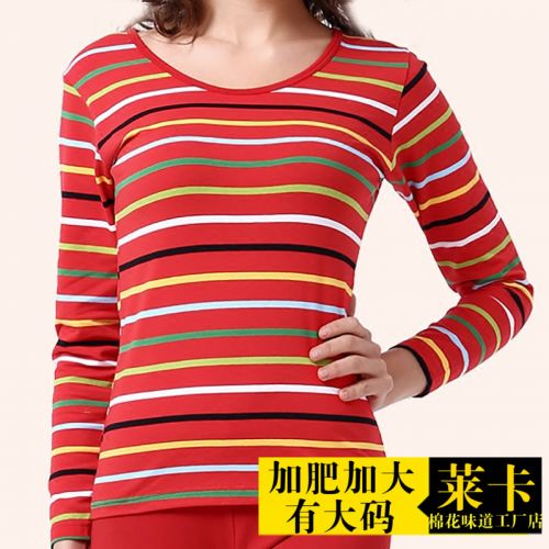 Sous-vêtement chaud personne âgée Striped Qiuyi en coton - Ref 718633