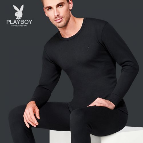 Sous-vêtement chaud jeunesse PLAYBOY simple en coton - Ref 747758