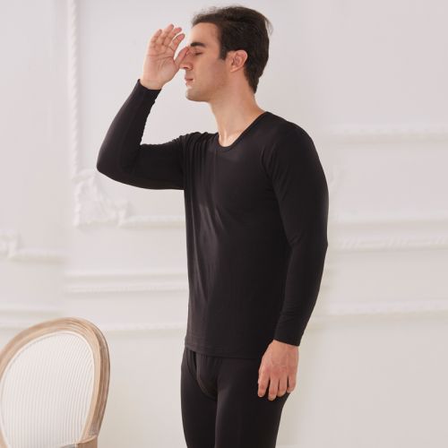 Sous-vêtement chaud jeunesse simple en coton - Ref 748044