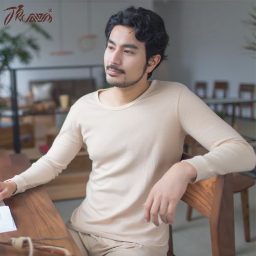 Sous-vêtement chaud jeunesse simple en coton - Ref 748836
