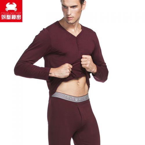 Sous-vêtement chaud jeunesse CRAB SECRET simple en coton - Ref 767009