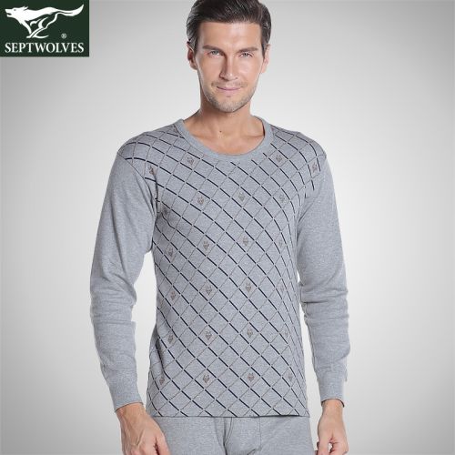 Sous-vêtement chaud jeunesse SEPTWOLVES simple en coton - Ref 767862