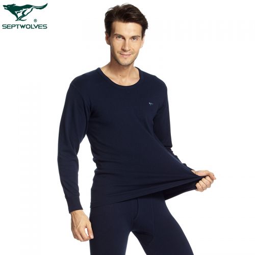 Sous-vêtement chaud jeunesse SEPTWOLVES simple en coton - Ref 768248