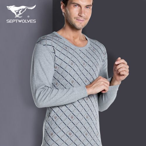 Sous-vêtement thermo jeunesse SEPTWOLVES simple en coton - Ref 749098