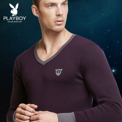 Sous-vêtement thermo jeunesse PLAYBOY simple en coton - Ref 752360