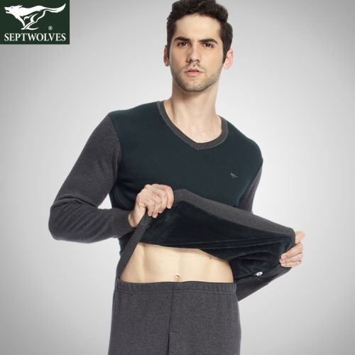 Sous-vêtement thermo jeunesse SEPTWOLVES simple en coton - Ref 767868