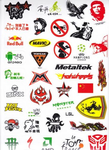 Sticker pour vélos JIEYIDA - Ref 2281275