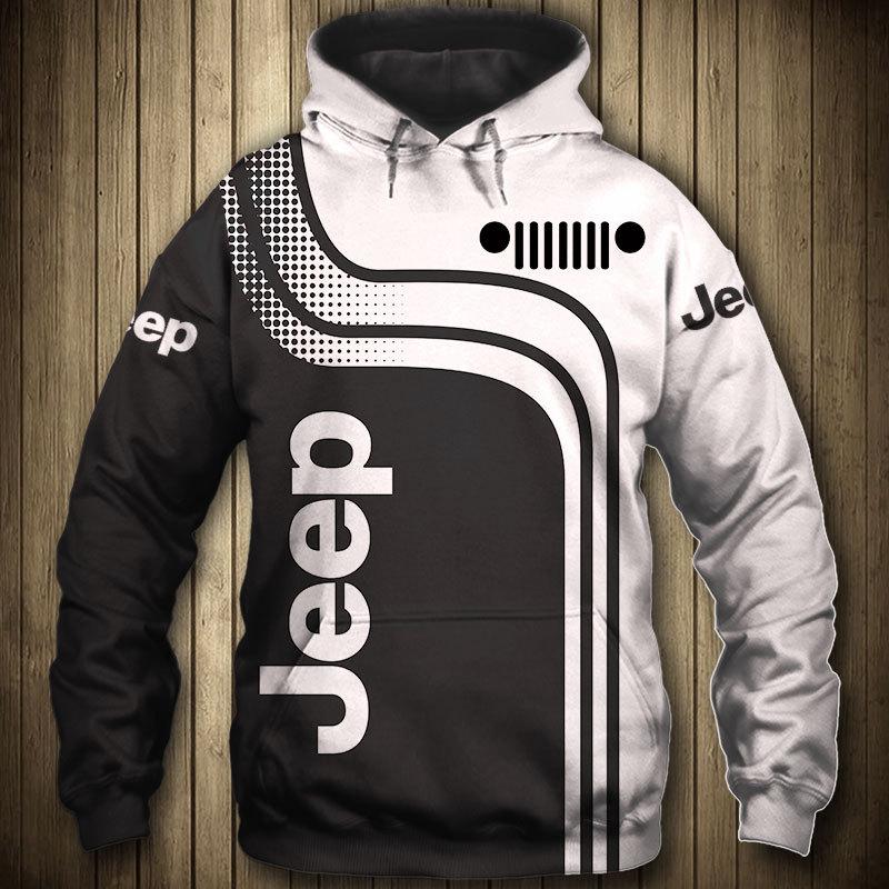 Sweat Jeep à capuche à col rond pour hommes - Ref 3430847