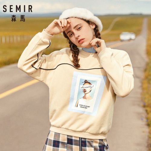 Sweatshirt femme SEMIR en Coton - Ref 3214013