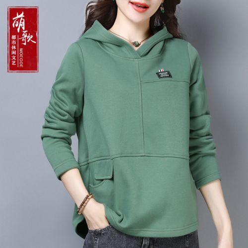 Sweatshirt femme MOEGOE - Ref 3214077