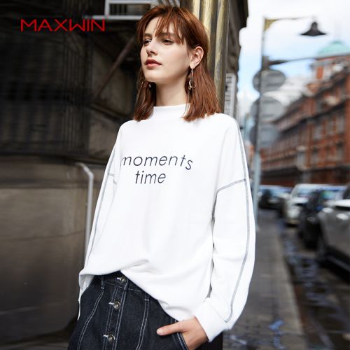 Sweatshirt femme MAXWIN en Coton - Ref 3215223