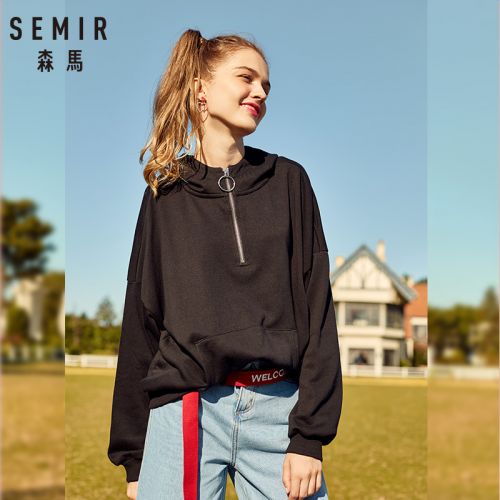 Sweatshirt femme SEMIR en Coton - Ref 3216067