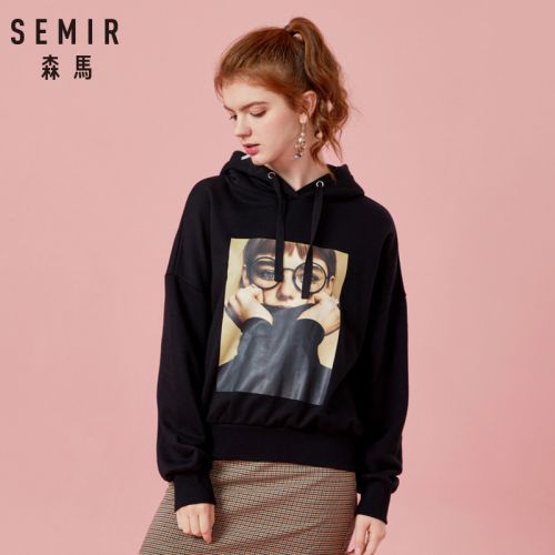 Sweatshirt femme SEMIR en Coton - Ref 3216080