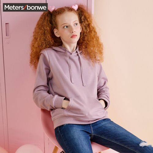 Sweatshirt femme METERS BONWE METERSBONWE en Coton - Ref 3216743