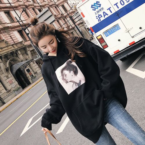 Sweatshirt femme LIAN SHUYA en Coton - Ref 3216828