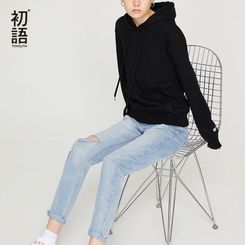 Sweatshirt femme en Coton - Ref 3216830