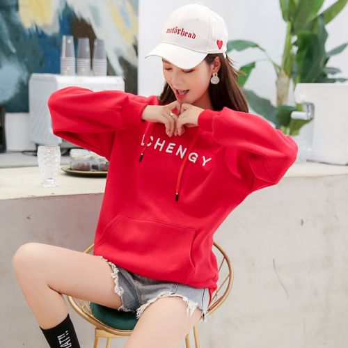 Sweatshirt femme LAN YIYI en Coton - Ref 3216900