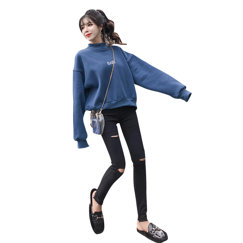 Sweatshirt femme TWINCITY en Coton - Ref 3216972