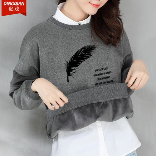 Sweatshirt femme en Coton - Ref 3217597