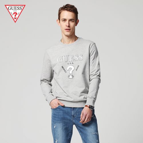 Sweatshirt homme GUESS en Coton - Ref 3127848