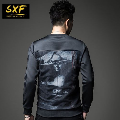 Sweatshirt homme SENSEFAD - Ref 3128573