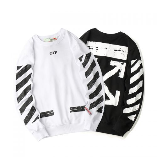 Sweatshirt homme OWFOFF-WHITE en Coton - Ref 3129275