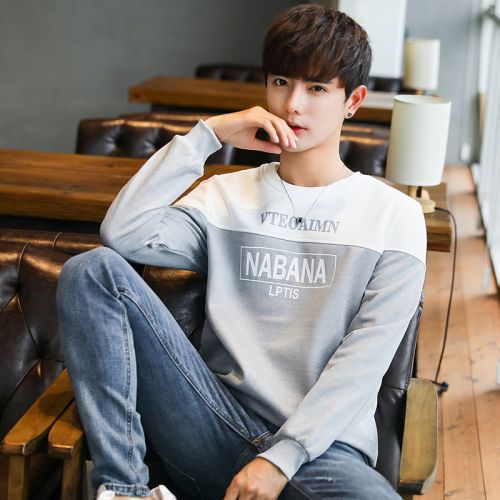 Sweatshirt homme DENLUSHU - Ref 3129357