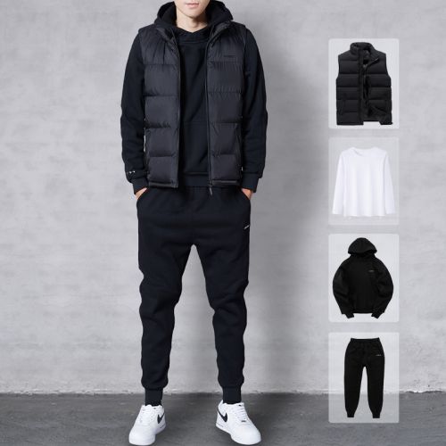 Sweatshirt homme M. HE en Coton - Ref 3129440