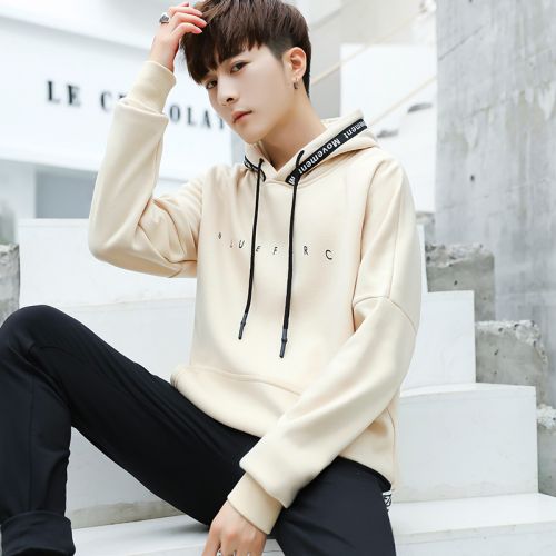 Sweatshirt homme BAOSKUOO en Coton - Ref 3129733
