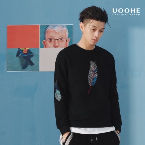 Sweatshirt homme UOOHE - Ref 3130565