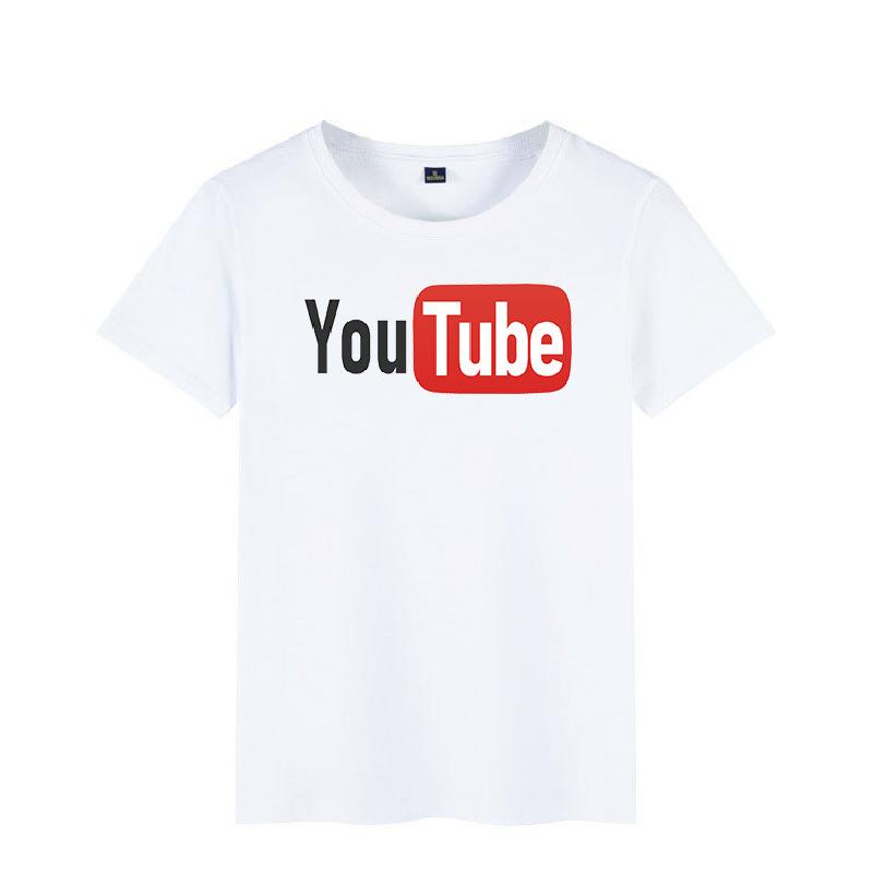 T shirt a manches courtes hommes et femmes Youtube 3423533