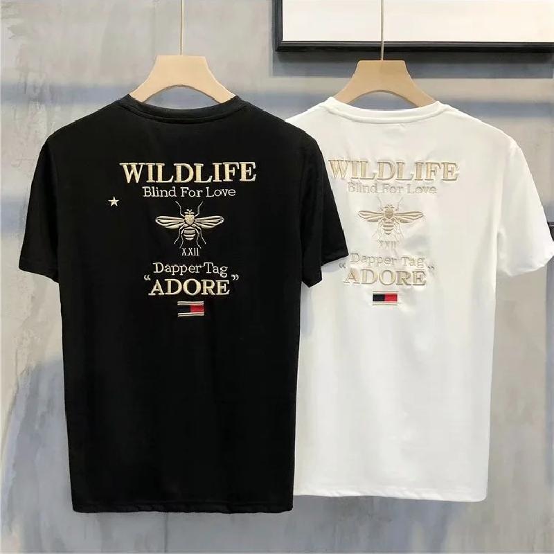 T-shirt à manches courtes marque de mode - Ref 3430975