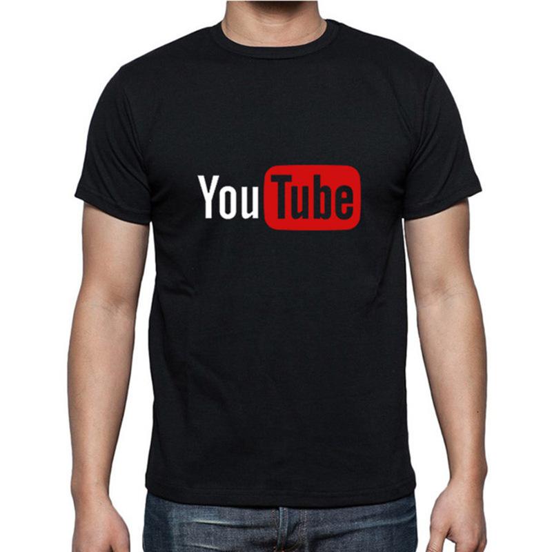T-shirt col rond coton hommes et femmes Youtube  - Ref 3423529