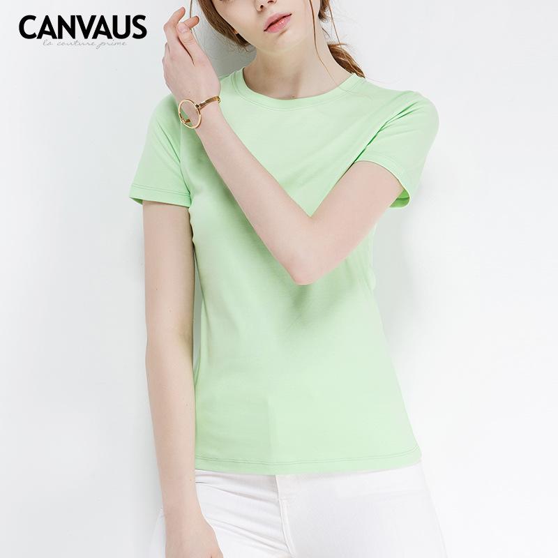 T-shirt femme CANVAUS en Coton - Ref 3314491