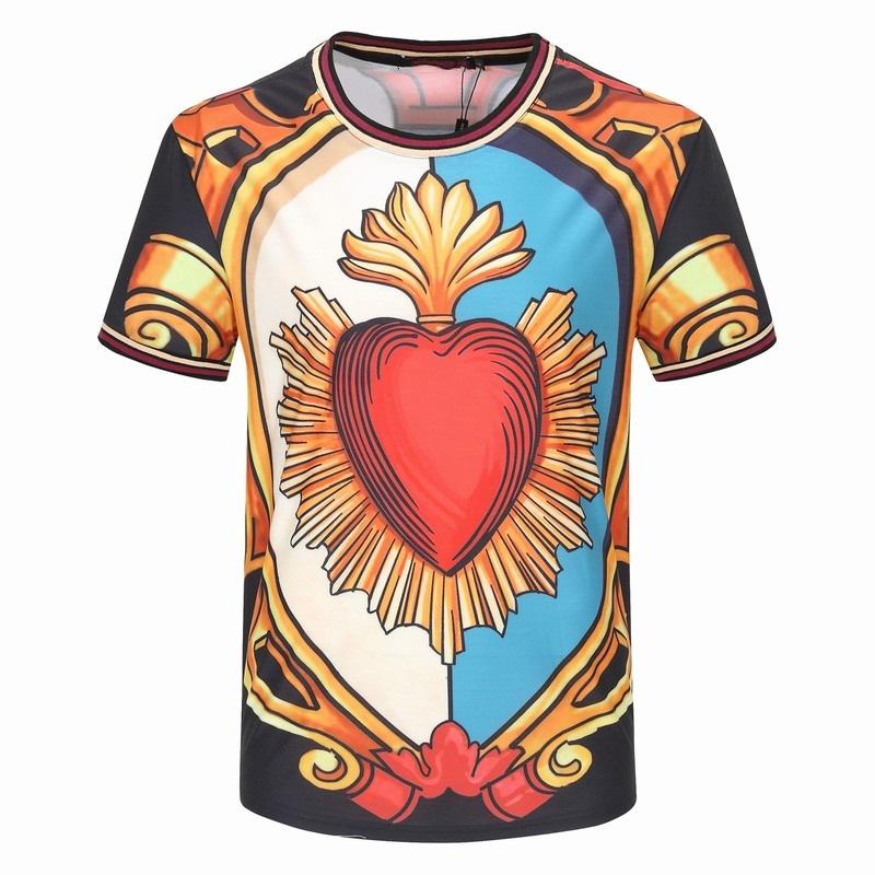 T-shirt imprimé grand coeur malade - Ref 3424492