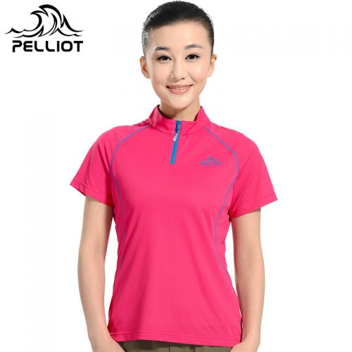 T-shirt sport pour femme PELLIOT à manche courte en polyester - Ref 2021209