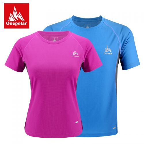 T-shirt sport pour femme ONEPOLAR à manche courte en nylon - Ref 2021344