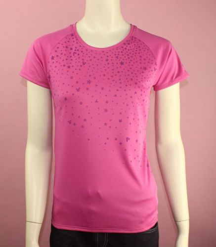T-shirt sport pour femme JINDUO à manche courte en polyester - Ref 2021464