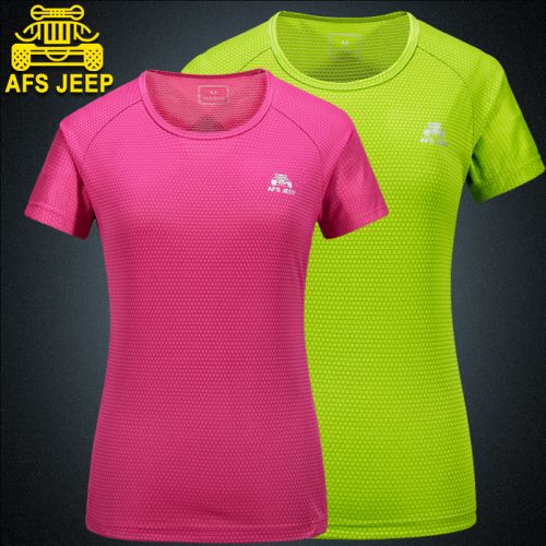 T-shirt sport pour femme AFS JEEP à manche courte en polyester - Ref 2021560