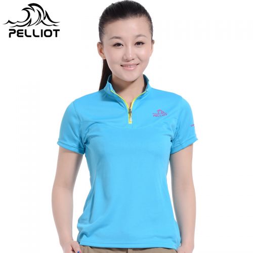 T-shirt sport pour femme PELLIOT à manche courte en polyester - Ref 2021607