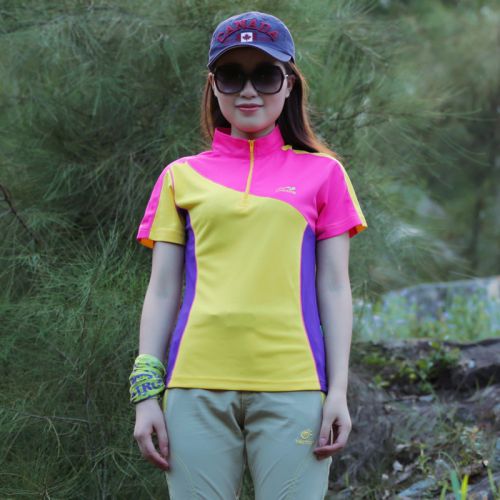 T-shirt sport pour femme LAKAITO à manche courte en polyester - Ref 2021684