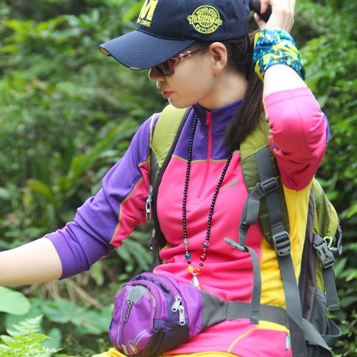 T-shirt sport pour femme à manche longue en polyester - Ref 2021704