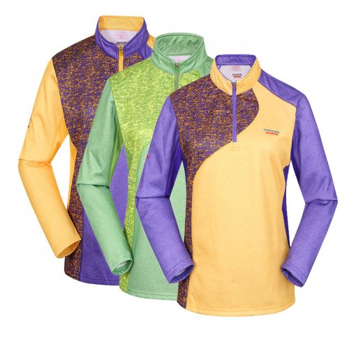 T-shirt sport pour femme A**S à manche longue en polyester - Ref 2021730