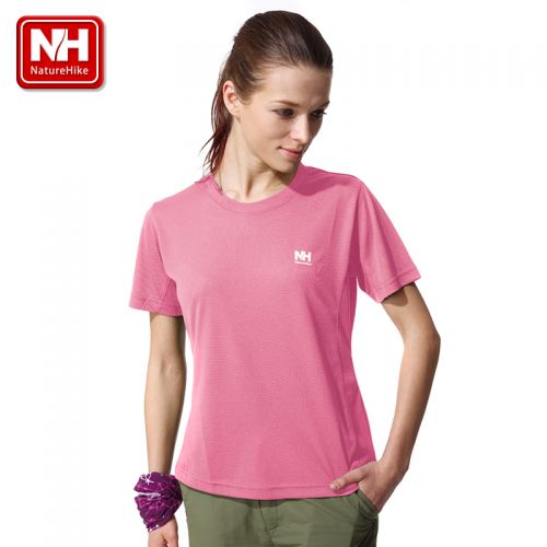 T-shirt sport pour femme NATUREHIKE à manche courte en polyester - Ref 2021764