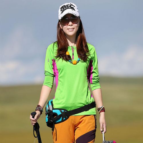 T-shirt sport pour femme à manche longue - Ref 2021850